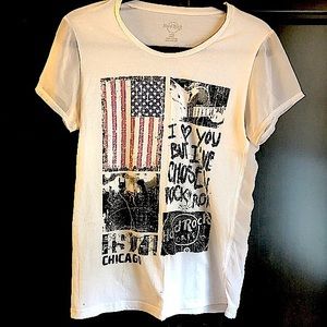 Hard Rock Cafe Chicago rock and roll collection graphic tee